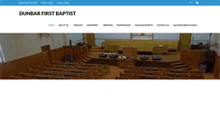 Desktop Screenshot of dunbarfirstbaptist.org